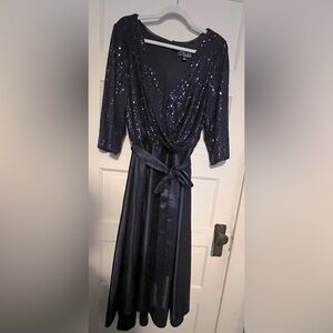 Alex Evenings Midi sequin and satin formal dress 18W
